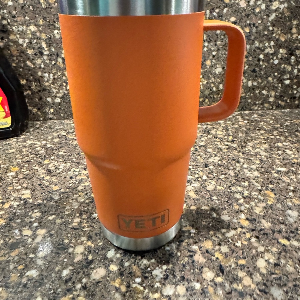 YETI Orange Travel Mug